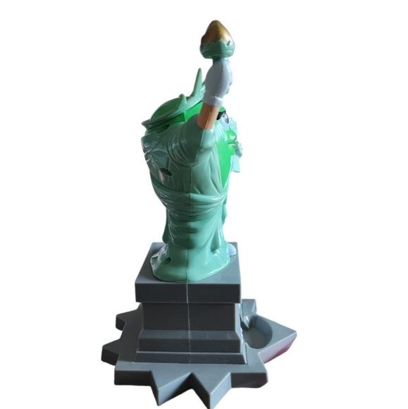 Preowned  M& M's  Green Statue of Liberty Candy Dispenser - Picture 4 of 4